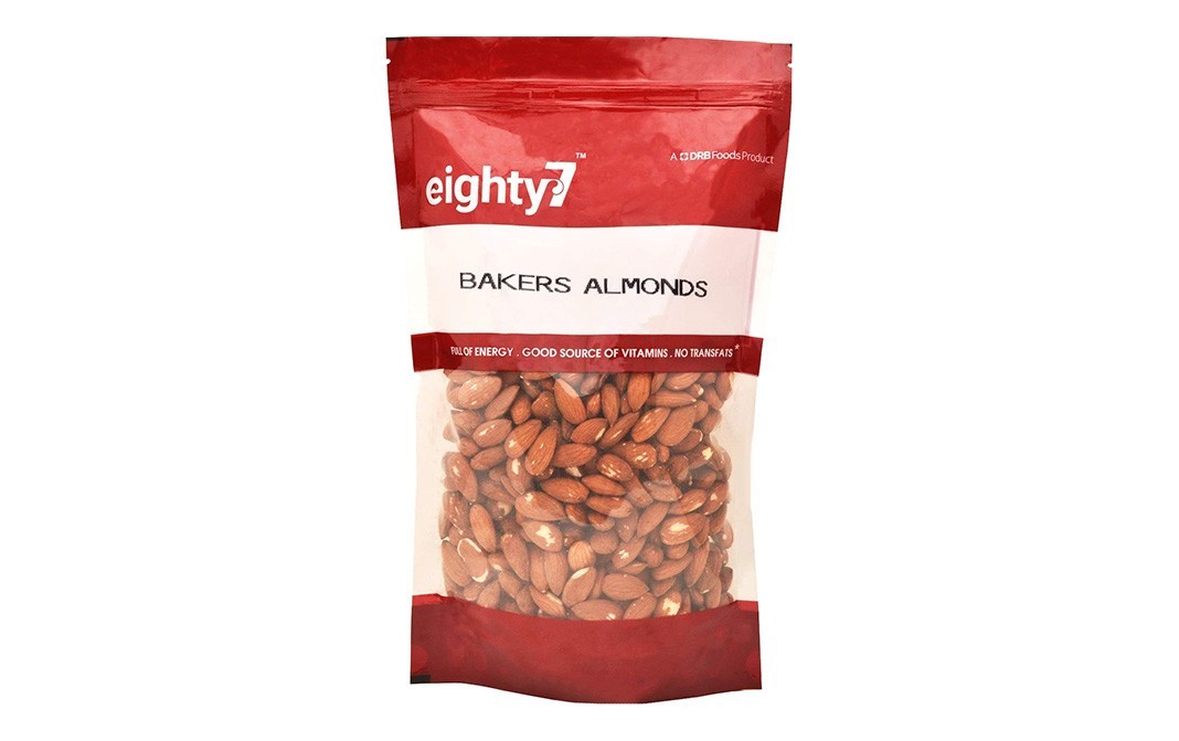 Eighty7 Bakers Almonds    Pack  1 kilogram